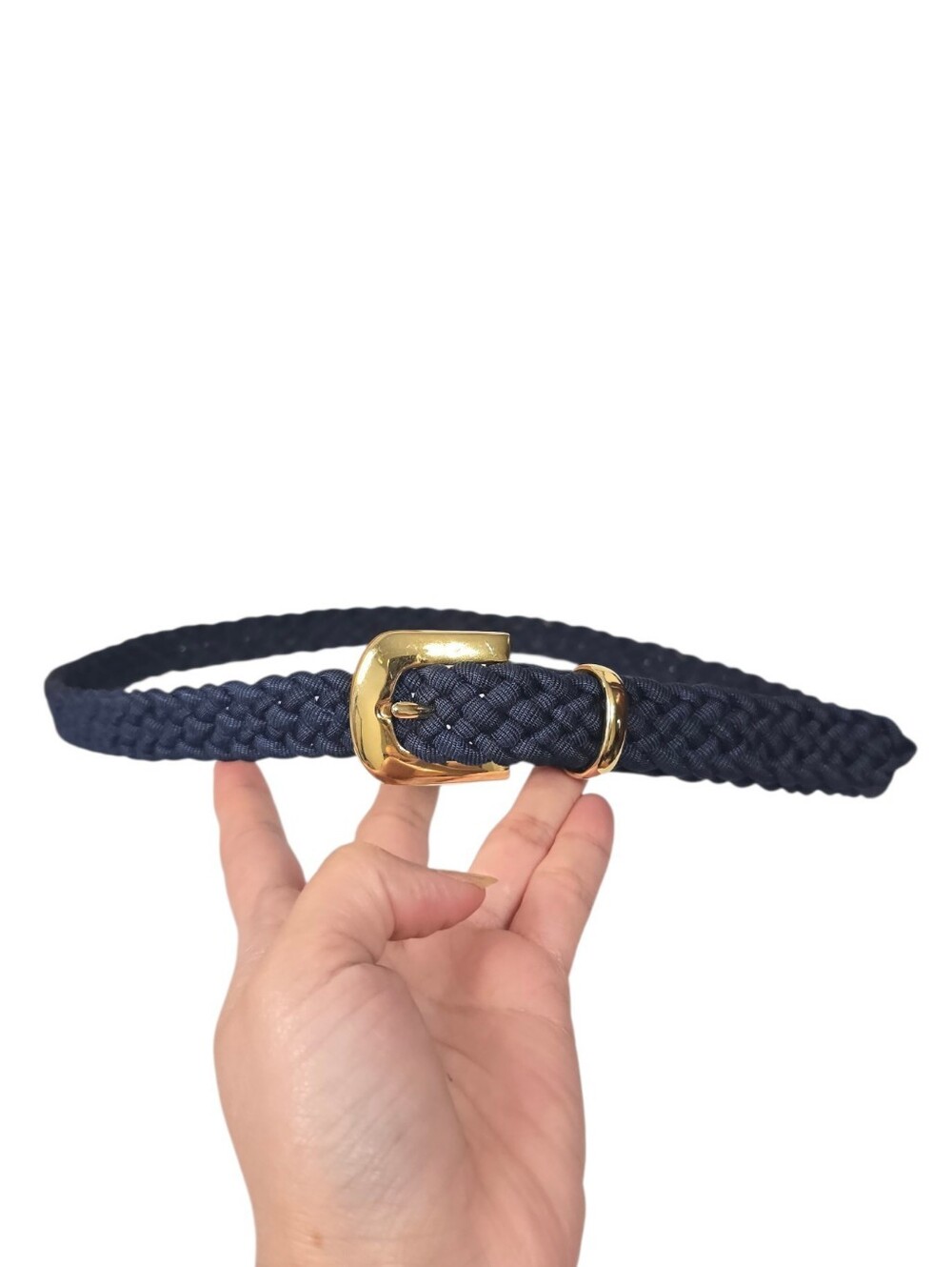 Braided Belt in Blue